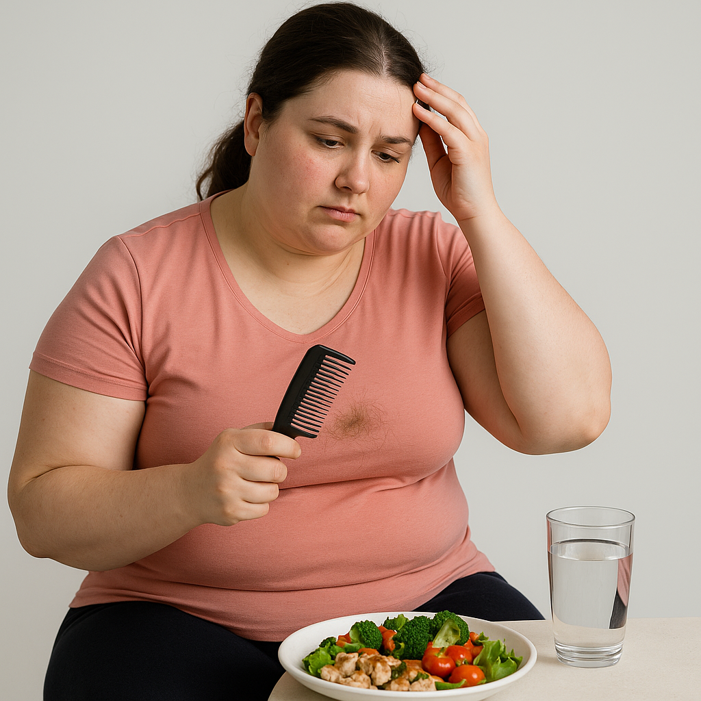 علاج السمنة ودوره في تساقط الشعر